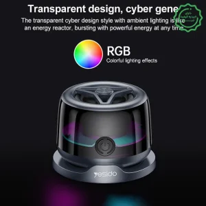مینی اسپیکر بلوتوثی مگنتی 3W مدل استندشو RGB از برند یسیدو Yesido YSW32 (100% اورجینال)