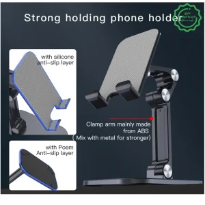 هولدر نگهدارنده رومیزی 480 درجه مدل Double Folding از برند YESIDO C104 (100% اورجینال)
