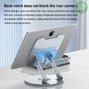 استند نگهدارنده تبلت رومیزی مدل 360 درجه 3K از برند YESIDO C293 (100% اورجینال)