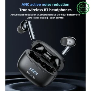 هندزفری بلوتوثی نمایشگردار با قابلیت ANC True Wireless از برند یسیدو مدل Yesido TWS23 (100% اورجینال)