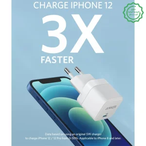 آداپتور فست شارژ PD 20W از برند انکر مدل ANKER A2149 Power Port3 (100% اورجینال)