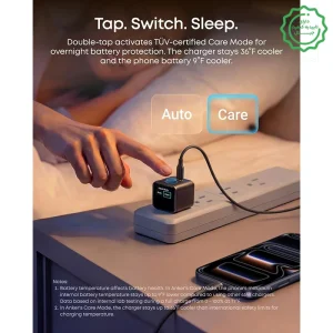 آداپتور فست شارژ 45 وات با نمایشگر هوشمند از برند انکر مدل ANKER Nano Charger 45W A121D (100% اورجینال-نسخه چین)