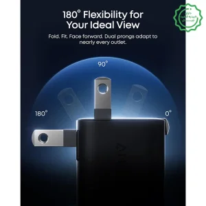 آداپتور فست شارژ 45 وات با نمایشگر هوشمند از برند انکر مدل ANKER Nano Charger 45W A121D (100% اورجینال-نسخه چین)