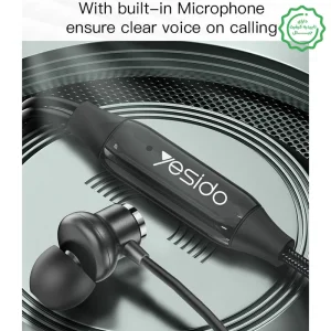 هندزفری سیمی جک دار با قابلیت Hifi و مکالمه HD مدل Yesido YH31 (100% اورجینال)