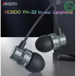 هندزفری سیمی جک دار با قابلیت Hifi و مکالمه HD مدل Yesido YH32 (100% اورجینال)