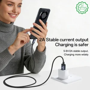 کابل فست شارژر کنفی مدل یو اس بی به میکرو یو اس بی با سرعت 18W مدل Yesido CA204M (100% اورجینال)