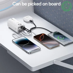 پاوربانک به همراه کابل همراه مدل 22.5W 20.000Mah از برند YESIDO YP86 (100% اورجینال)