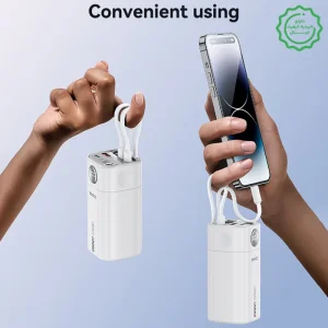 پاوربانک به همراه کابل همراه مدل 22.5W 20.000Mah از برند YESIDO YP86 (100% اورجینال)