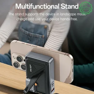 پاوربانک وایرلس شارژ 15W استندشو مدل اتصال مستقیم به پریز 22.5W 10.000Mah از برند YESIDO YP89 (100% اورجینال)