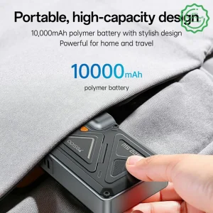 پاوربانک وایرلس شارژ 15W استندشو مدل اتصال مستقیم به پریز 22.5W 10.000Mah از برند YESIDO YP89 (100% اورجینال)