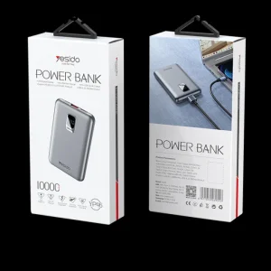 پاوربانک 10.000Mah با تاییدیه AFC Protocol مدل 3 پورت و توان 22.5W از برند YESIDO YP46 (100% اورجینال)