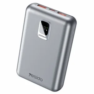 پاوربانک 20.000Mah با تاییدیه AFC Protocol مدل 3 پورت و توان 22.5W از برند YESIDO YP47 (100% اورجینال)