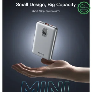 پاوربانک 20.000Mah با تاییدیه AFC Protocol مدل 3 پورت و توان 22.5W از برند YESIDO YP47 (100% اورجینال)