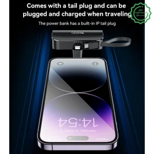 پاوربانک 5.000Mah سوکت پرتابل به همراه کابل و توان 12W از برند YESIDO YP68 (100% اورجینال)
