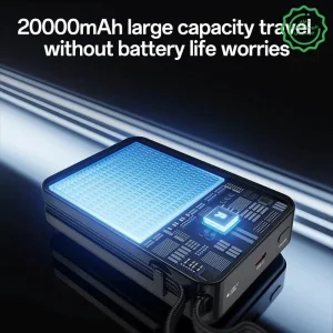 پاوربانک فست شارژ 20.000Mah به همراه کابل با توان 65W از برند YESIDO YP97 (100% اورجینال)