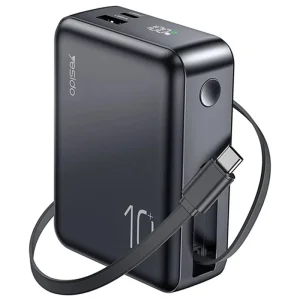 پاوربانک فست شارژ 10.000Mah به همراه کابل با توان 22.5W از برند YESIDO YP70 (100% اورجینال)