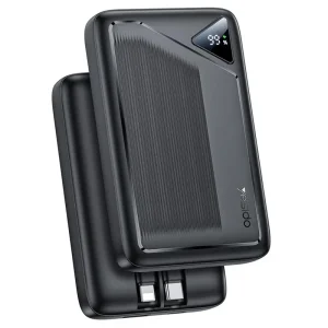پاوربانک فست شارژ به همراه دو کابل 10.000Mah با توان 22.5W از برند YESIDO YP84 (100% اورجینال)