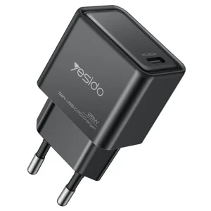 آداپتور شارژر 25 وات Gan مدل PPS Control تک پورت از برند YESIDO YC62 (100% اورجینال)