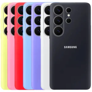 کاور سیلیکونی تک رنگ اورجینال Samsung Galaxy S26 Ultra مدل پاک کنی