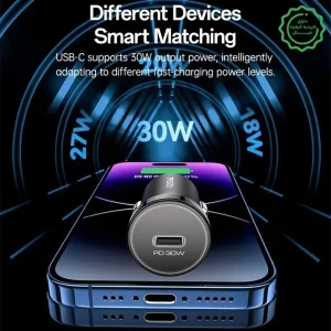 شارژر فندکی سوپر فست شارژ ماشین 30 وات مدل 1 پورت از برند YESIDO Y74 (100% اورجینال)