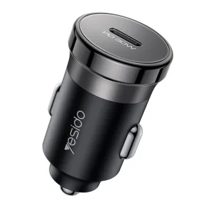 شارژر فندکی سوپر فست شارژ ماشین 30 وات مدل 1 پورت از برند YESIDO Y74 (100% اورجینال)