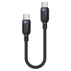 کابل فست شارژ Dual Type-C مدل 30 سانتی متری 60 وات از برند YESIDO CA188 (100% اورجینال)