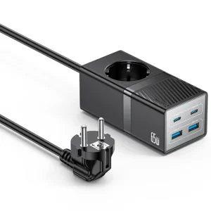 مبدل برق و شارژر چندراهی 65 وات Gan مدل 10A 2500W Power Ranting از برند YESIDO MC36 (100% اورجینال)