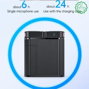 میکروفن یقه ای بیسیم مدل دو عددی لایتنینگ و تایپ سی Lavalier Mic Mini از برند YESIDO KR19 (100% اورجینال)