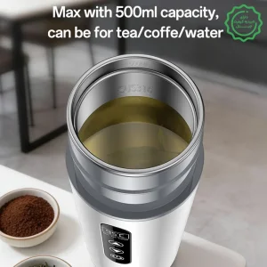 فلاسک و لیوان هوشمند 0.5 لیتری مدل Stanless Interior از برند YESIDO VC20 (100% اورجینال)