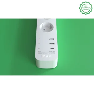 چندراهی برق شارژردار و محافظ جریان هارمونیک با کابل 1.8 متری و توان 30 وات مدل Hadron P343
