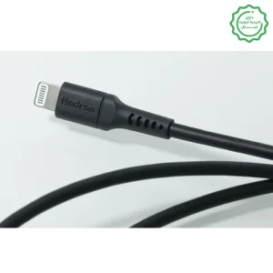 کابل شارژ و انتقال دیتا 2.4 آمپر گواهی MFI به طول 1 متر Lightning To USB-A از برند Hadron HTC-A-L01 (شرکتی اورجینال+گارانتی)