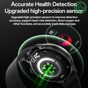 ساعت هوشمند 1.51 اینچ مدل ضدآب IP67 Heart Rate از برند YESIDO IO28 (100% اورجینال)