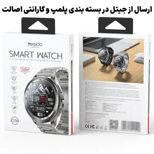 ساعت مچی هوشمند 1.43 اینچ مدل ضدآب 3ATM صفحه AMOLED HD از برند YESIDO IO34 (100% اورجینال)