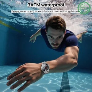 ساعت مچی هوشمند 1.43 اینچ مدل ضدآب 3ATM صفحه AMOLED HD از برند YESIDO IO34 (100% اورجینال)
