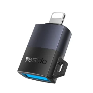 مبدل لایتنینگ آیفون به یو اس بی مدل USB2.0 480mbps از برند YESIDO GS32 (100% اورجینال)