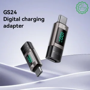 نشانگر دیجیتال سرعت شارژ دو سر تایپ سی مدل 100 وات ساپورت از برند YESIDO GS24 (100% اورجینال)
