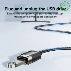 افزایش دهنده طول کابل USB TO USB مدل 480Mbps USB2.0 از برند YESIDO GS26 (100% اورجینال)