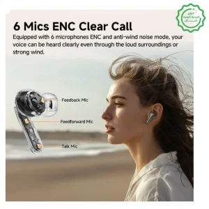 ایرفون وایرلس مدل ANC+ENC Hi-Res Audio از برند کیو سی وای مدل QCY MeloBuds Pro (100% اورجینال+گارانتی شرکتی)