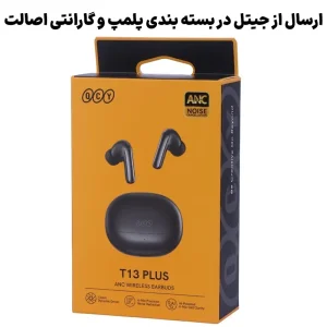 ایربادز وایرلس مدل ANC+AI Powered 6-Mic Call Clarity مدل QCY T13 Plus (100% اورجینال+گارانتی شرکتی)