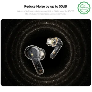 ایربادز وایرلس مدل ANC+AI Powered 6-Mic Call Clarity مدل QCY T13 Plus (100% اورجینال+گارانتی شرکتی)