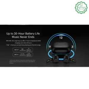 ایربادز وایرلس مدل ANC 6-Mic 13mm Dynamic Driver مدل QCY T13 Pro (100% اورجینال+گارانتی شرکتی)