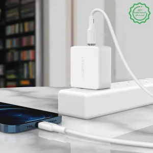 کابل شارژ Lightning به USB-C با تاییدیه MFI به طول 1.2M و توان 30W مدل AceFast C2-01 (نسخه اورجینال + گارانتی شرکتی)