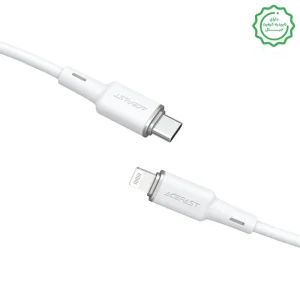 کابل شارژ Lightning به USB-C با تاییدیه MFI به طول 1.2M و توان 30W مدل AceFast C2-01 (نسخه اورجینال + گارانتی شرکتی)