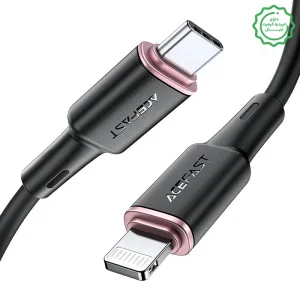 کابل شارژ Lightning به USB-C با تاییدیه MFI به طول 1.2M و توان 30W مدل AceFast C2-01 (نسخه اورجینال + گارانتی شرکتی)