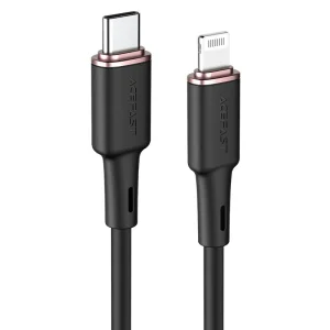 کابل شارژ Lightning به USB-C با تاییدیه MFI به طول 1.2M و توان 30W مدل AceFast C2-01 (نسخه اورجینال + گارانتی شرکتی)