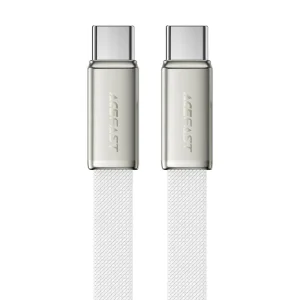 کابل کنفی اتویی فست شارژ USB-C به USB-C به طول 1.2M و توان 60W مدل AceFast C24-03 (نسخه اورجینال + گارانتی شرکتی)