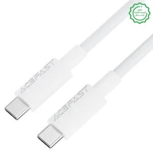 کابل کنفی فست شارژ USB-C به USB-C به طول 1.2M و توان 60W مدل AceFast C18-03 (نسخه اورجینال + گارانتی شرکتی)