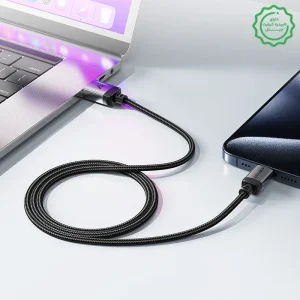 کابل کنفی فست شارژ USB به USB-C به طول 1.2M و توان 3A مدل AceFast C20-04 (نسخه اورجینال + گارانتی شرکتی)