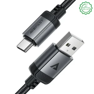 کابل کنفی فست شارژ USB به USB-C به طول 1.2M و توان 3A مدل AceFast C20-04 (نسخه اورجینال + گارانتی شرکتی)