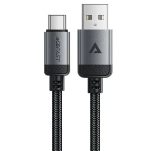 کابل کنفی فست شارژ USB به USB-C به طول 1.2M و توان 3A مدل AceFast C20-04 (نسخه اورجینال + گارانتی شرکتی)